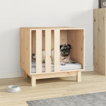 Caseta de madera para perros 60x45x57 cm