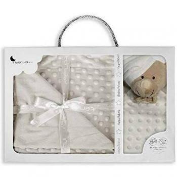 Manta Personalizada para Bebé con Dou Dou Beige