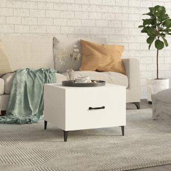 Mesa de Centro Prolenta de Diseño con Patas de Metal Blanco