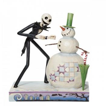 Enesco Pesadilla Antes De Navidad De Disney Jack Descubriendo Figura De Muñeco De Nieve