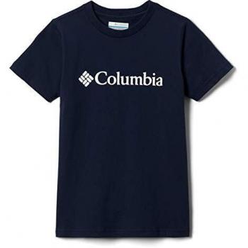 T-shirt Bambini Columbia CSC Basic Navy Maniche Corte S Unisex
