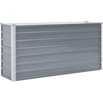 Jardinière compacte « Sky‑Grow » – 160 × 40 × 77 cm, acier gris