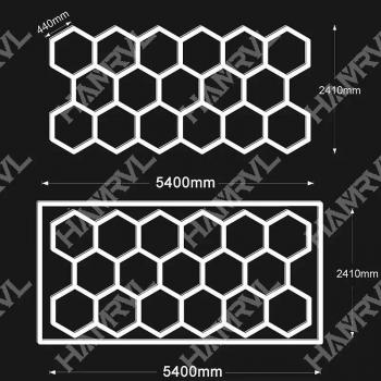 Techo LED Hexagonal para Garaje 110V-240V