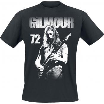 Herren-Black T-Shirt: David Gilmour Live 1972, Größen S–3XL