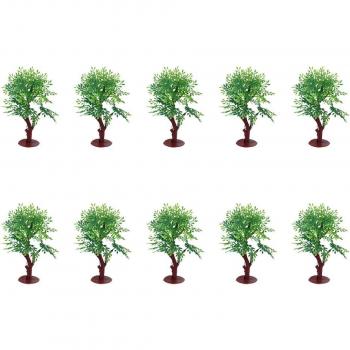 Bosque en Miniatura – Set de 10 Árboles Verdes