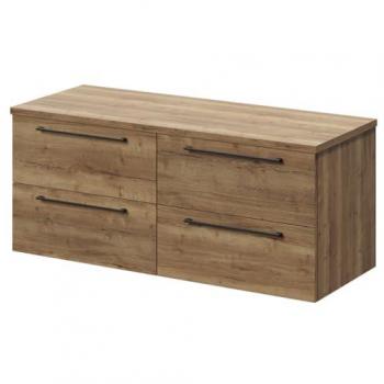 Napoli 1200mm Vanity Unit with 4 Drawers Tobacco Oak