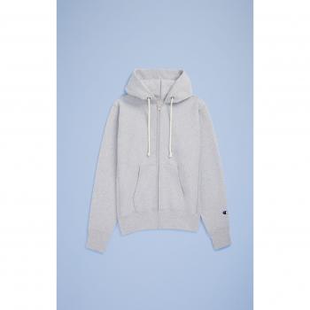 Felpa con zip Champion Reverse Weave grigia uomo S