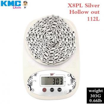 KMC X8 116-Link Ultralight Chain for 8-Speed Bikes