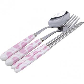Portable Stainless Steel Spoon and Chopsticks Set