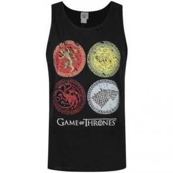 T-shirt senza maniche Game Of Thrones House Crests L nero