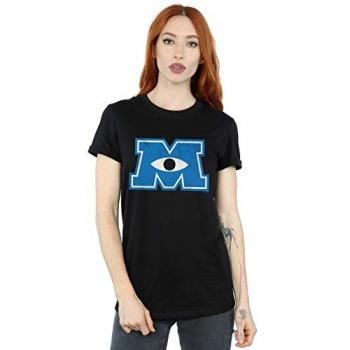 Disney Monsters University Monster M Women’s Black Short‑Sleeve