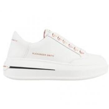 Smith Alex Womens White Platform Slip‑on Sneakers