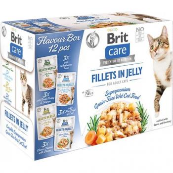Brit Care Flavour Box Fillets in Jelly Multipack 12 x 85 Gramm