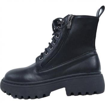 Comfortable Low‑Heel Women’s Zipper Boot with Cross‑Tie