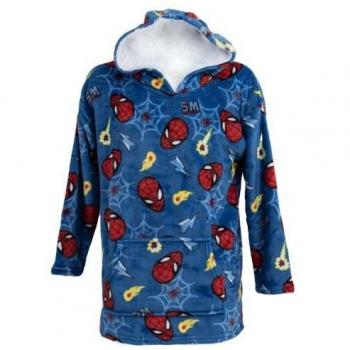 Manta Spider‑Man Infantil Azul o Rojo con Capucha