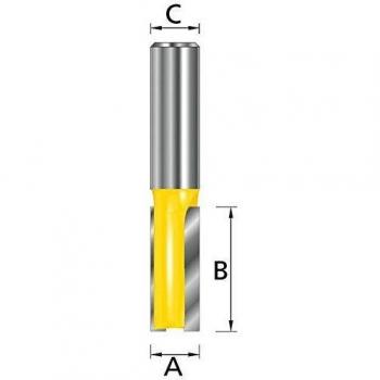 Fresa recta dos filos Makita D-10067 25 mm