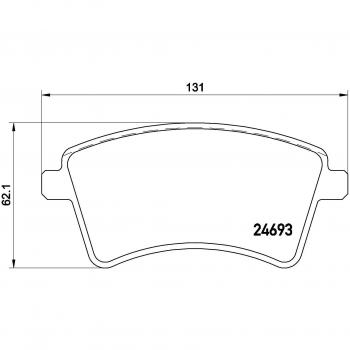 Juego de frenos BREMBO P 68 044E