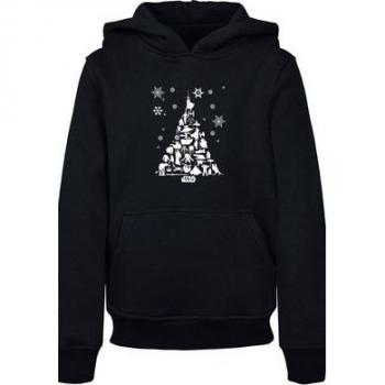 F4NT4STIC Kapuzenpullover Star Wars Christmas Tree Gr. 122/128, schwarz