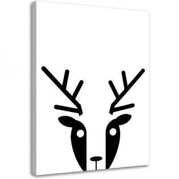 Cuadro Feeby – Nobleciervo 40x60 en Blanco y Negro
