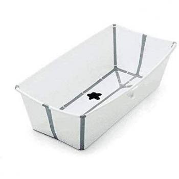 STOKKE® Badewanne Flexi Bath XL™ extra groß weiß mit hitzeempfindlichem Stöpsel ab der Geburt