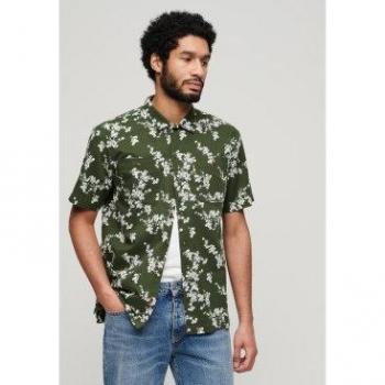 Beach Vibes Cotton Shirt – Superdry Olive Blossom
