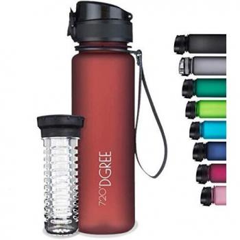 Outdoor‑Trinkbecher 1,5 L – 720°DGREE „uberBottle“ mit SoftTouch & Fruchtspender