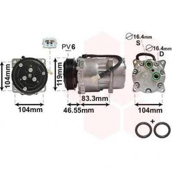 Van Wezel 0900K161 Compressore aria condizionata