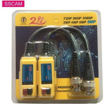 10 Pairs 8MP Passive Video Balun for HD CCTV Systems