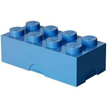 LEGO Brotdose Light Royal Blue, kleine Stiftebox