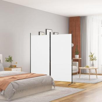 VidaXL Contemporary White 2-Panel Room Divider