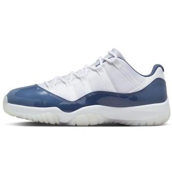 Air Jordan 11 Low Bianco Navy 45.5