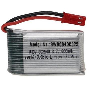 Vhbw 600mAh 3.7V Li-Po Battery Pack (44×25×9 mm) – BEC Plug Ready