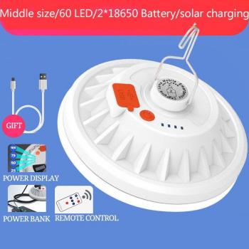 Luz Solar Potente 300W para Camping