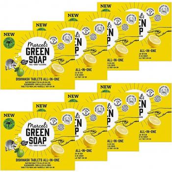 Marcel's Green Soap Naturreinigungs‑Tabs für die Spülmaschine – 8×25 Tabletten