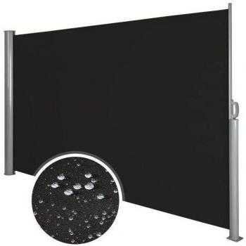 Parasol latéral en aluminium noir