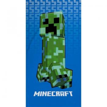 Toalla de Baño Minecraft 70x140 cm – Algodón Puro – Versión Oficial HALANTEX