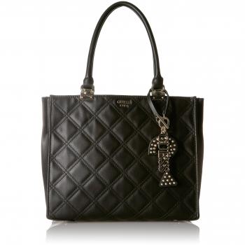 Guess Status, Borsa a Spalla, 34.5x26x14 cm, Nero