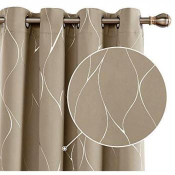 Striped Stay Cool Grommet Blackout Thermal Curtains