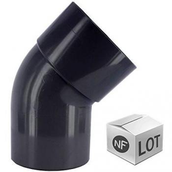Raccords d'évacuation PVC 45° M/F Ø40