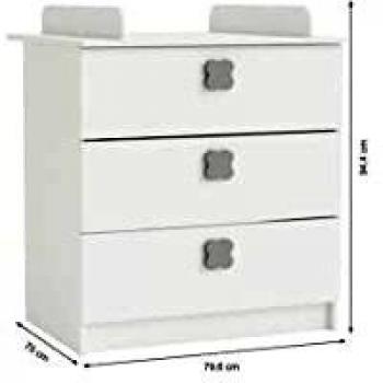 CLOVER Fasciatoio con Cassettiera 3 Cassetti