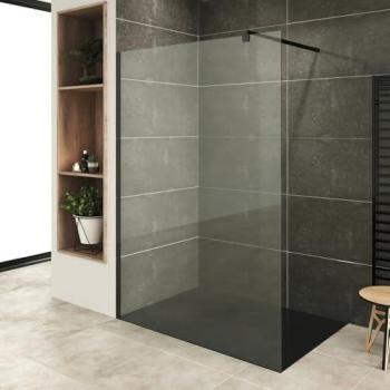 Paroi de Douche Saniverre Roma-Black 150x200 cm Verre Anticalcaire