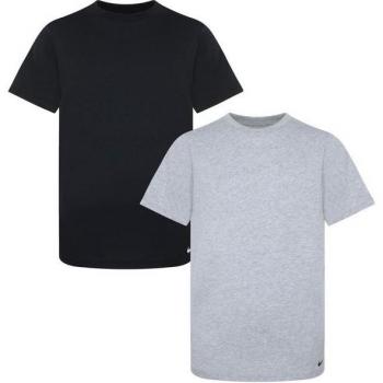 Nike Maglietta A Maniche Corte per Ragazzi 2 Unità Dk Grey Heather / Black 13-15 Anni