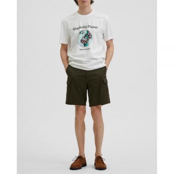 Pantalones Cortos Cargo Selected Verde