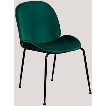 Set de Sillas Negros y Verdes Pary Sklum