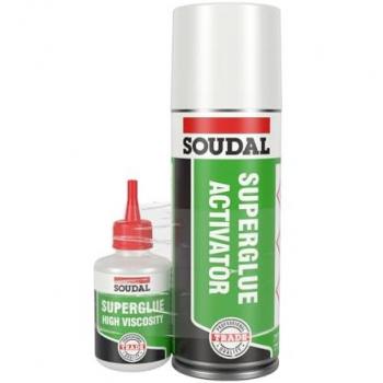 Soudal Trade High Viscosity Mitre Pack 50G + Aerosol Activator 200ML