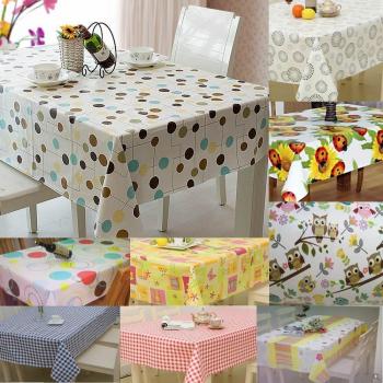 PVC Spiral Dining Table Protector Sheet – Black