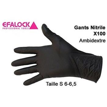 Guantes EFALOCK emoción de nitrilo Tamaño S, 100 unidades