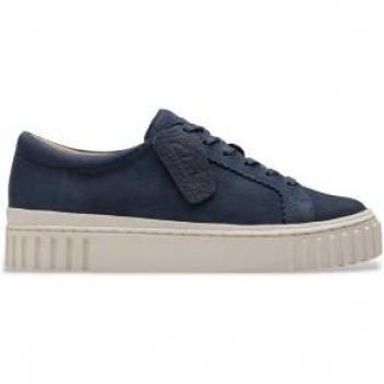 Calzado Mayhill Walk: zapatilla de cuero azul marino con cordones