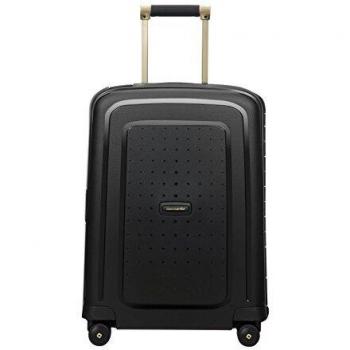 SAMSONITE S'Cure DLX Spinner 55, 2.9 KG Bagage cabine, 55 cm, 34 litres, Noir (Noir/Or Deluscious)