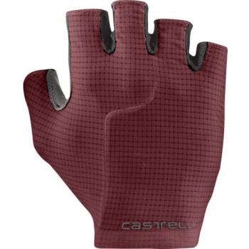 Castelli Premio Evo Violett-Bordeaux Handgelenk-Handschuhe – M